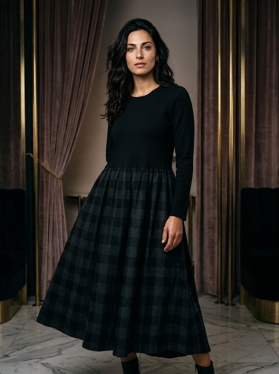 Abito in cotone - stile Editorial