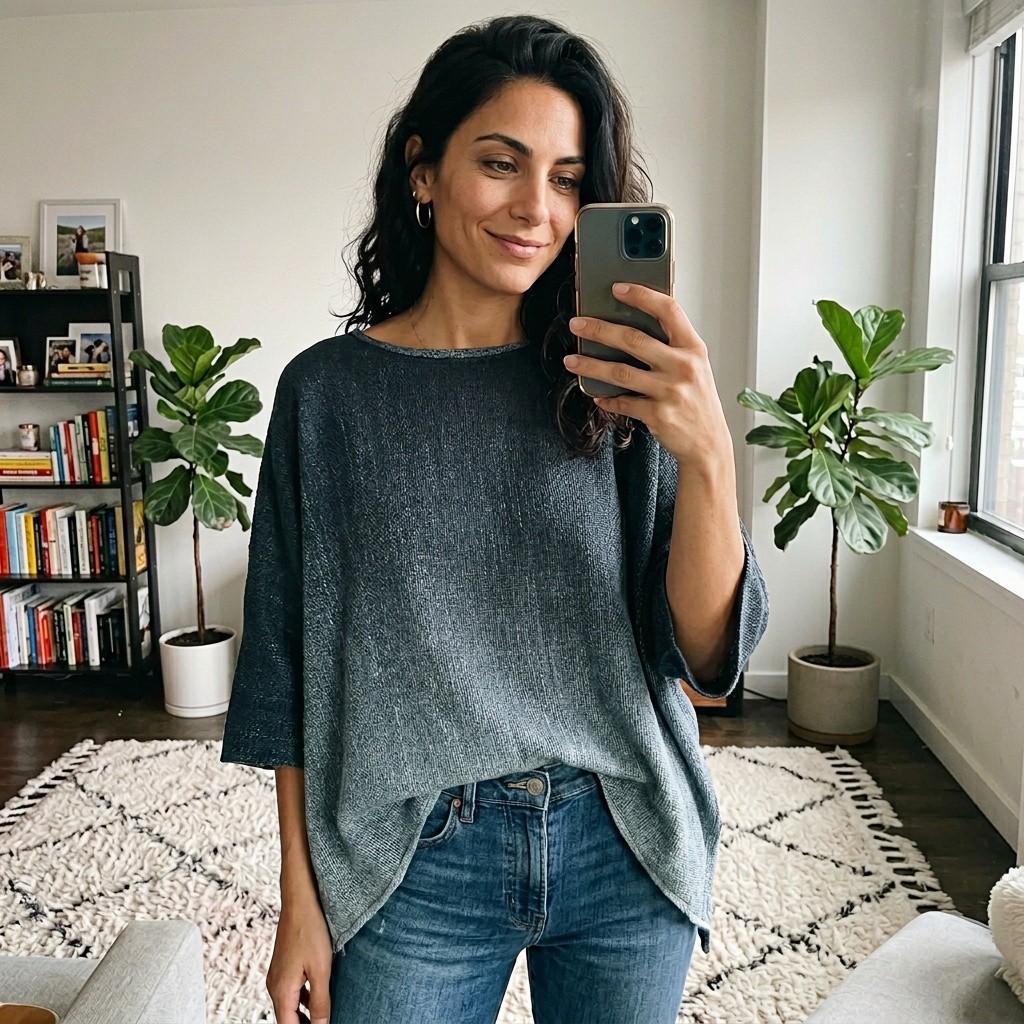 AutoCopy demo — abito floreale su modella